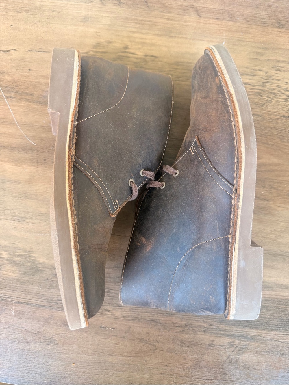 Men's Clarks Brown Leather Chukka Boots